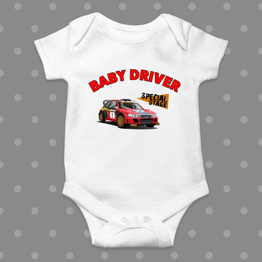 Andy Burton Special Stage White Baby Grow