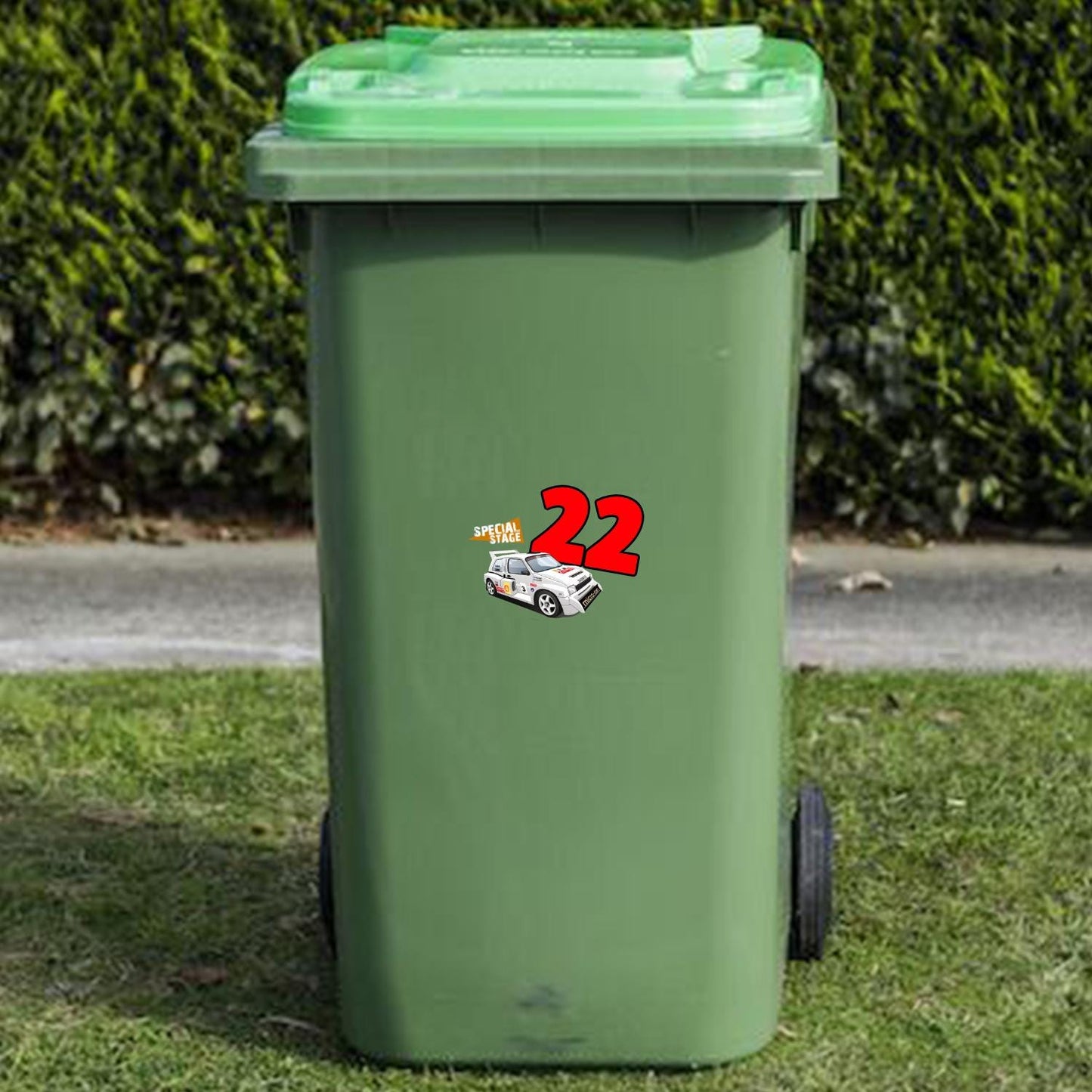 Colin McRae 6R4 Wheelie Bin Numbers x4