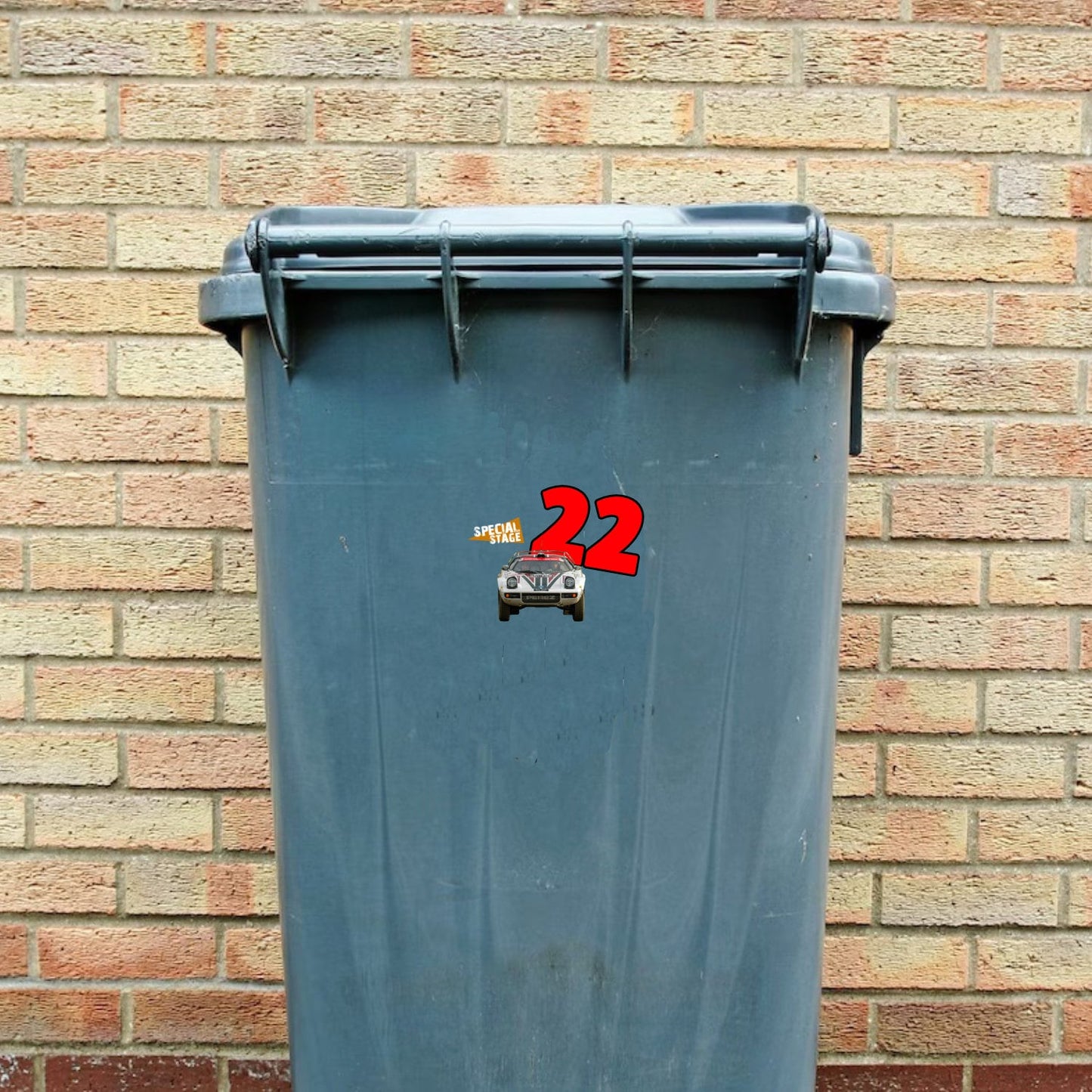Lancia Stratos Wheelie Bin Numbers x4