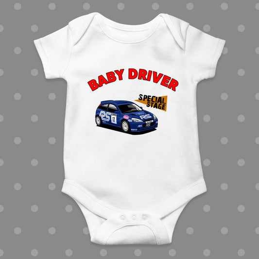 Focus WRC Special Stage White Baby Grow