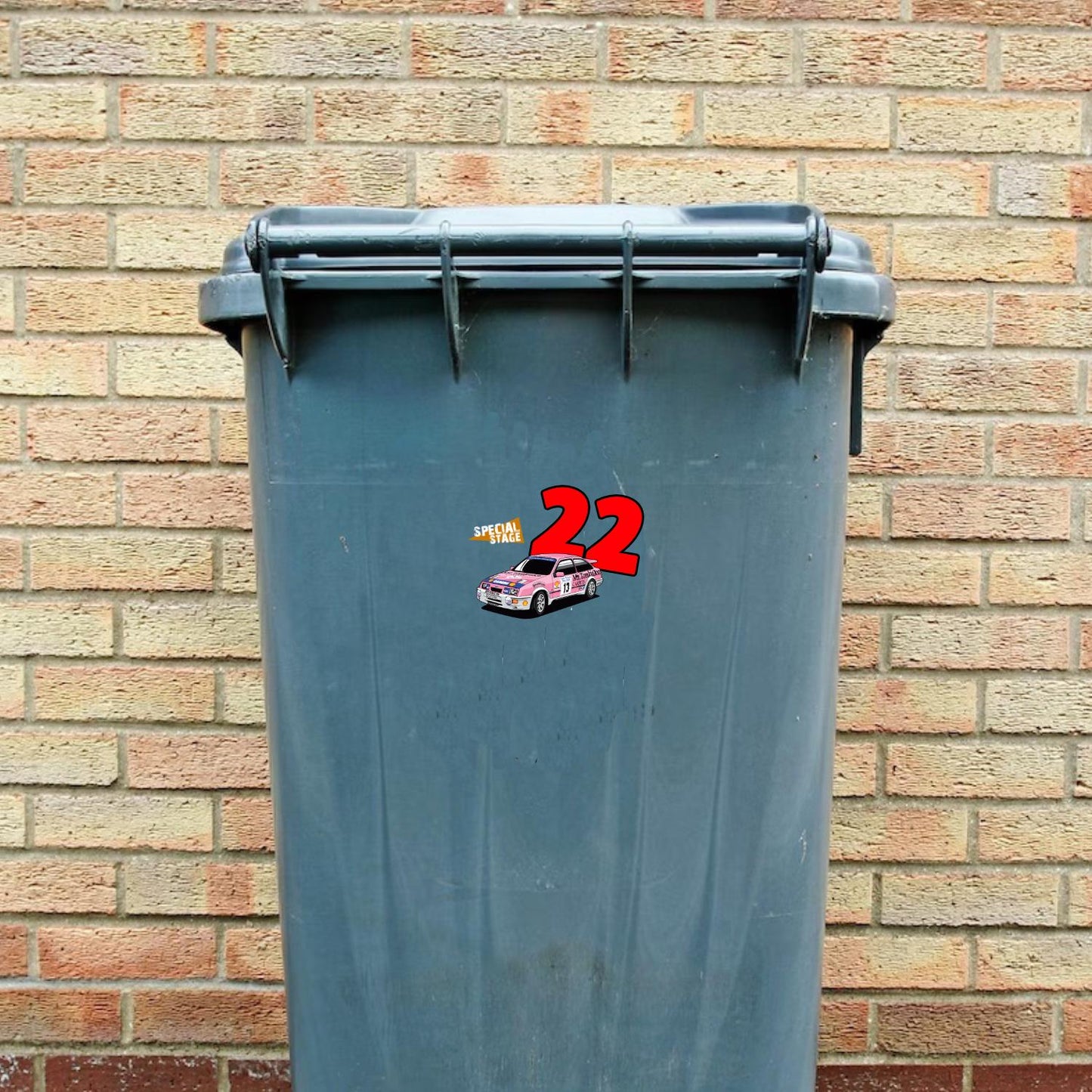 Gwydaff Evans Sierra Cosworth Wheelie Bin Numbers x4