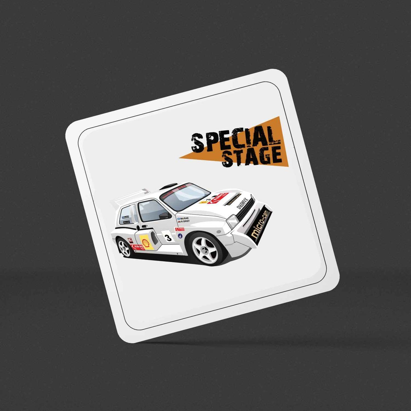 Colin McRae 6R4 Coasters Set of 4 - Rallying Is Life