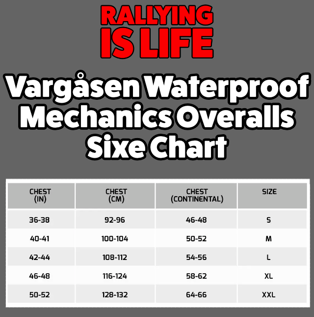 Vargåsen Waterproof Mechanics Overalls - Rallying Is Life