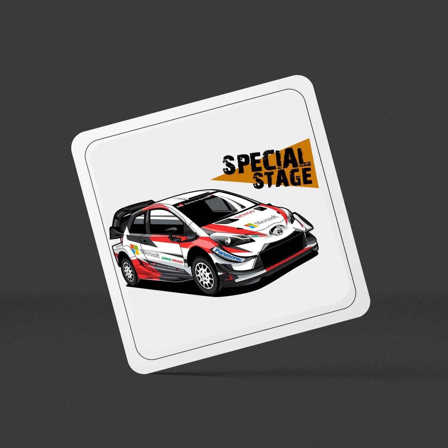 Toyota Yaris WRC Coaster Set of 4 - Rallying Is Life