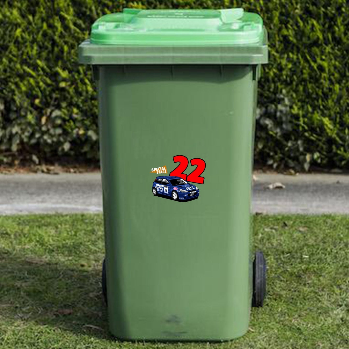 Focus WRC Wheelie Bin Numbers x4