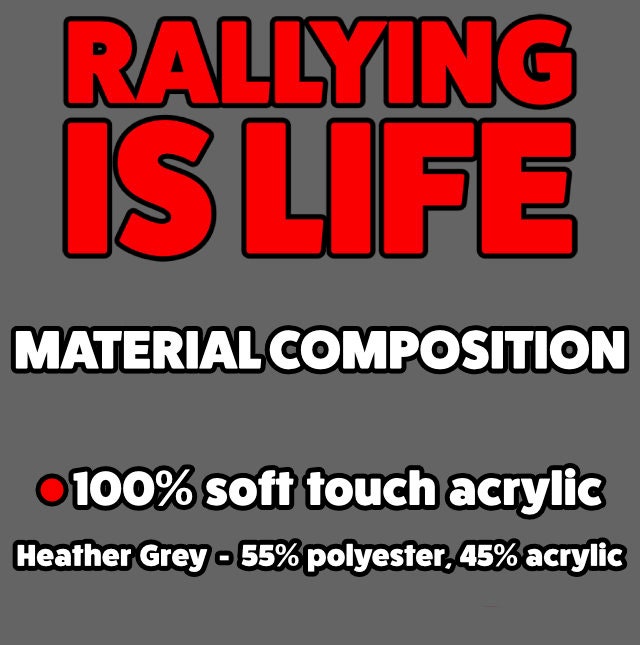 Rallying Is Life Rally Bobble Hat Beanie