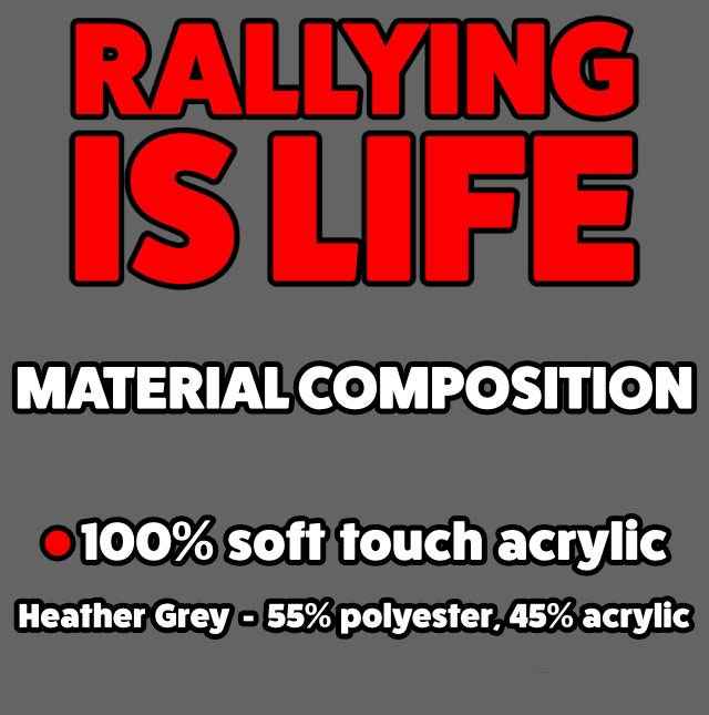 Rallying Is Life Bobble Beanie - Rallying Is Life