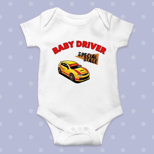 Adam Gould Subaru Special Stage White Baby Grow