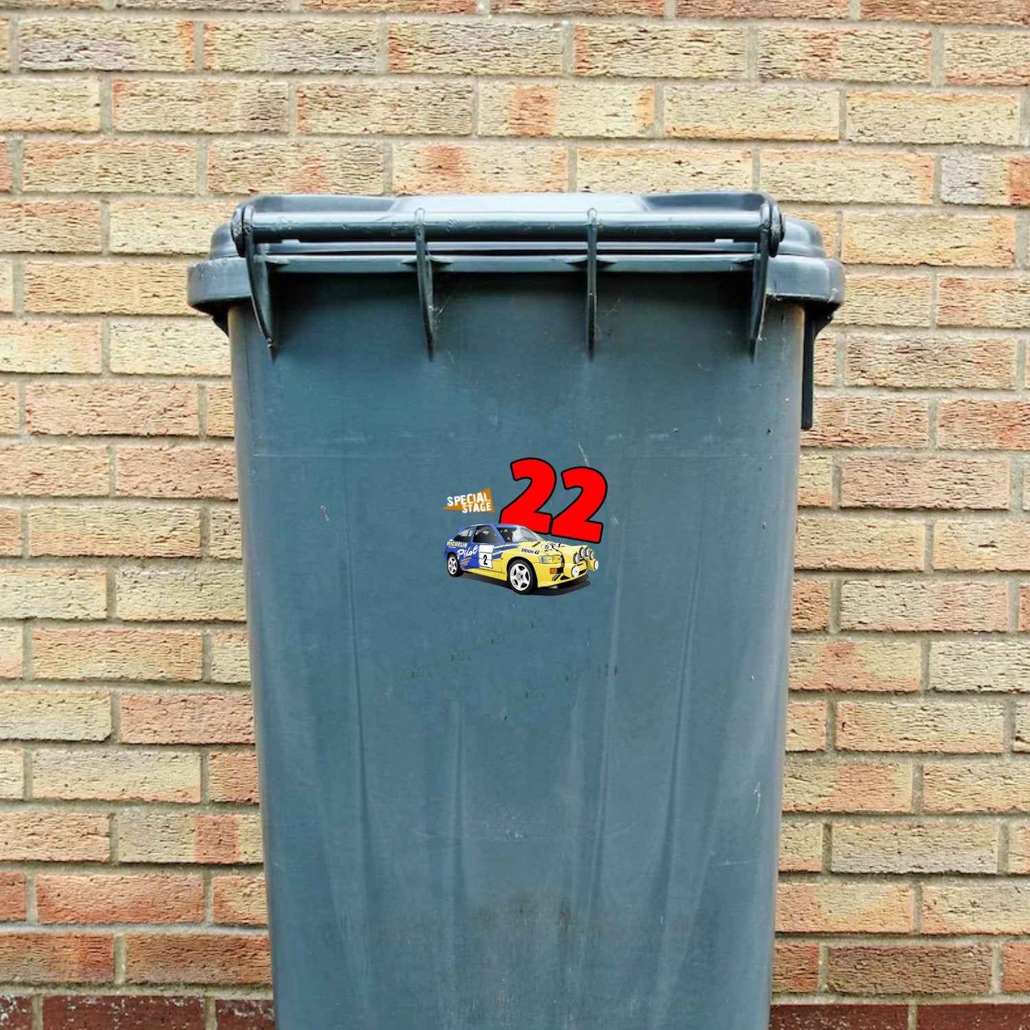 Escort Cosworth Wheelie Bin Numbers - Set of 4 - Rallying Is Life