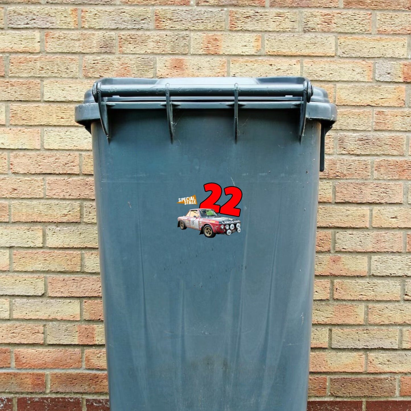 Lancia Fulvia Wheelie Bin Numbers x4