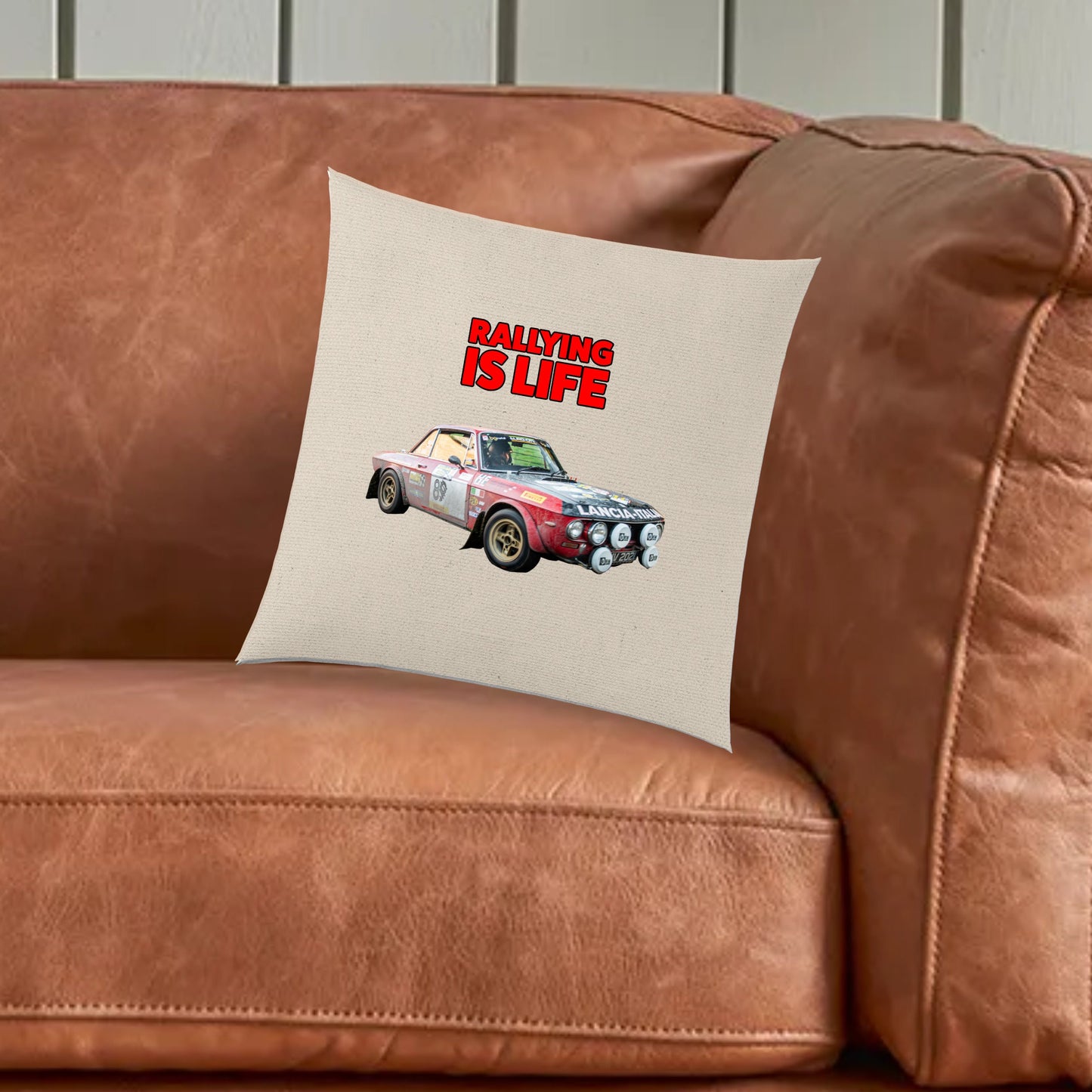 Rallying Is Life Lancia Fulvia Rally Cushion