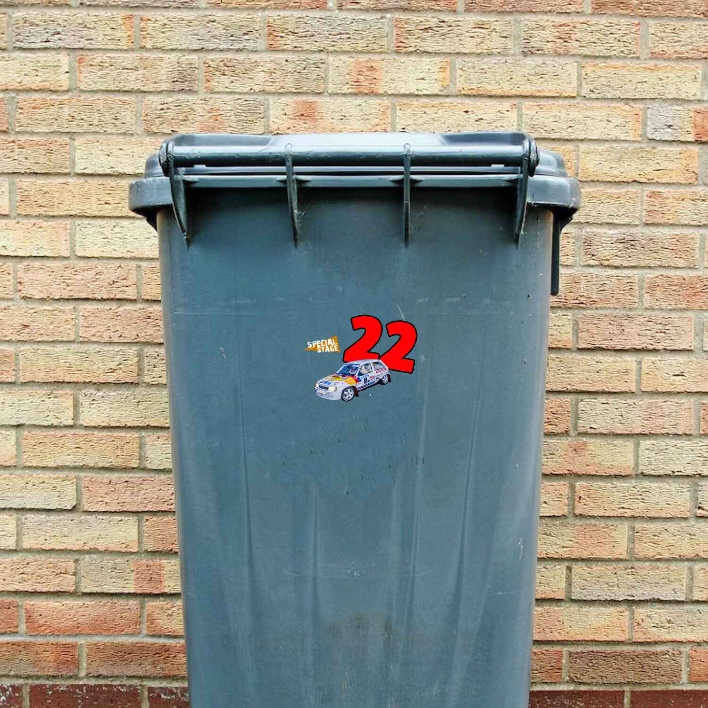 Vauxhall Nova Wheelie Bin Numbers - Set of 4 - Rallying Is Life