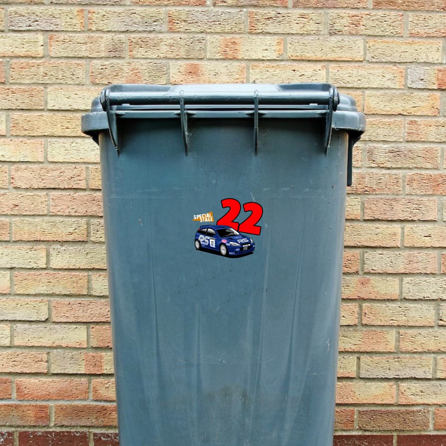 Focus WRC Wheelie Bin Numbers x4
