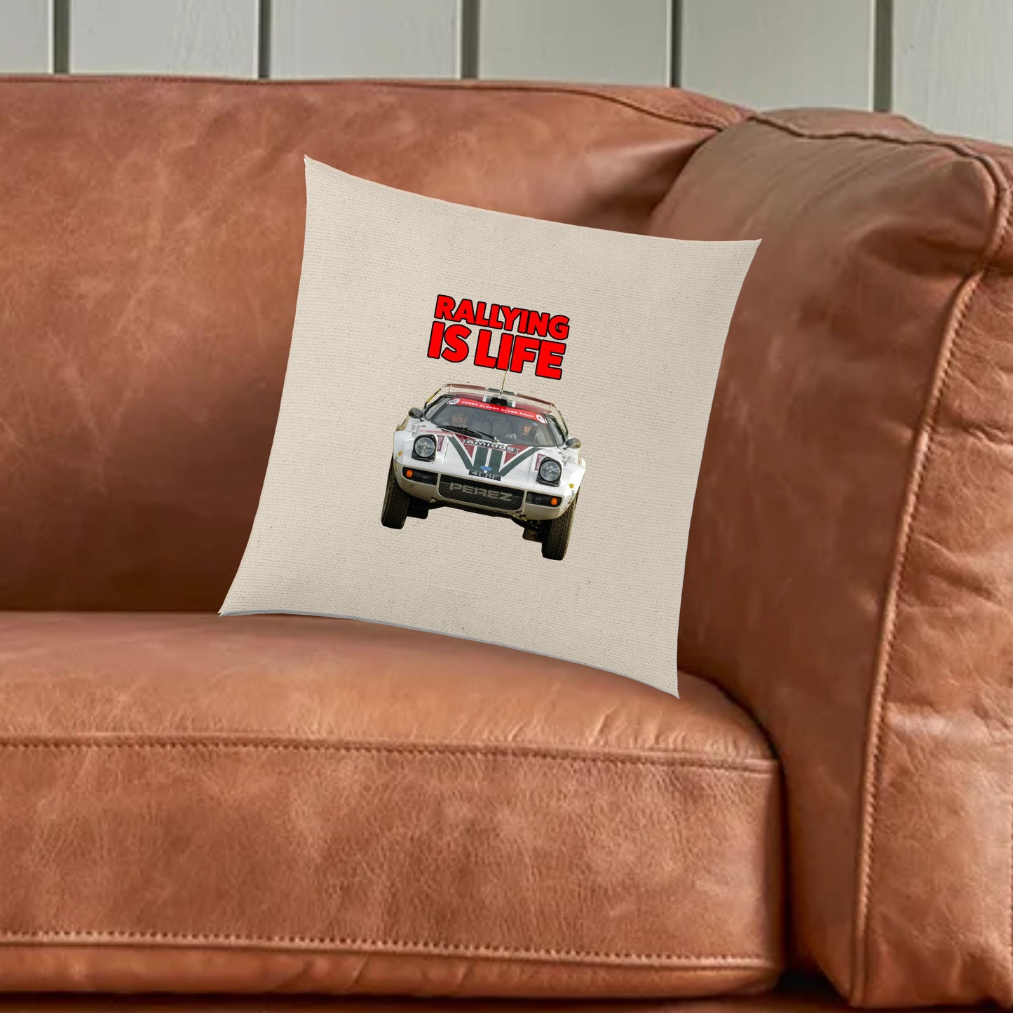 Rallying Is Life Lancia Stratos Rally Cushion