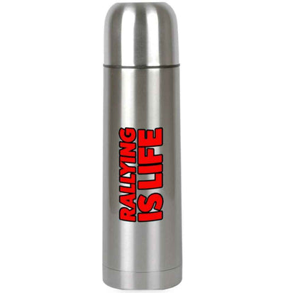 Rallying Is Life Steel Thermos Flask - Rallying Is Life