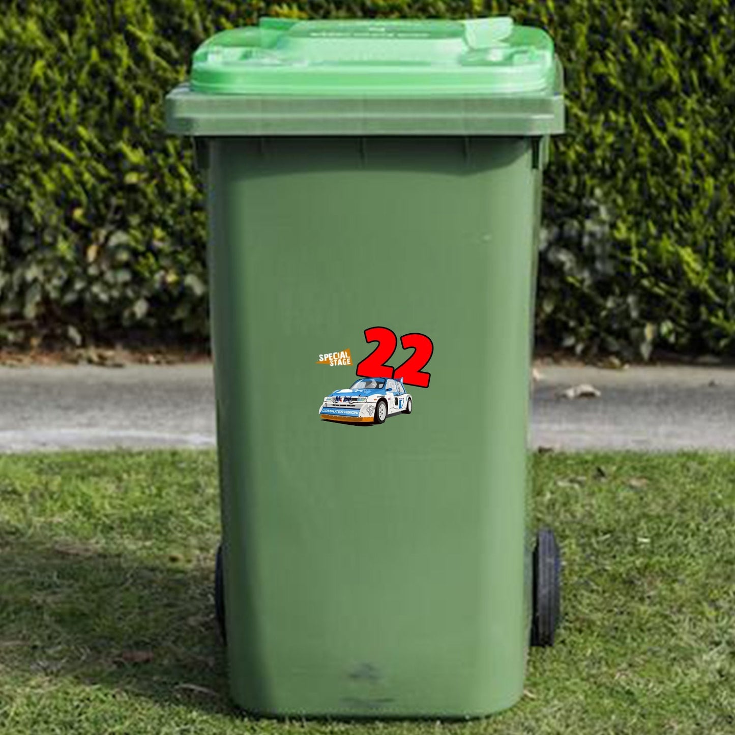 Metro 6R4 Wheelie Bin Numbers x4