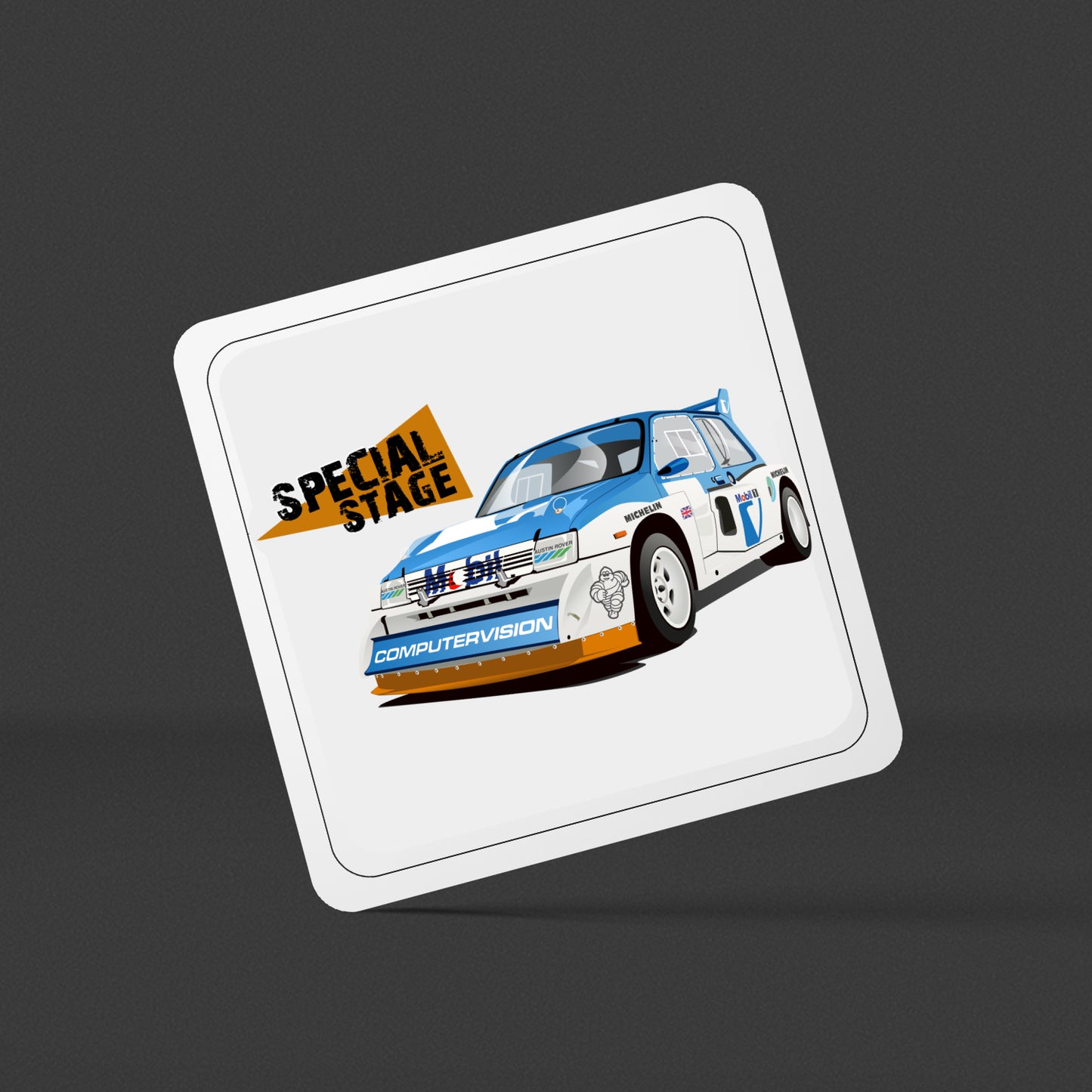 Special Stage Metro 6R4 Square Drinks Coaster x1