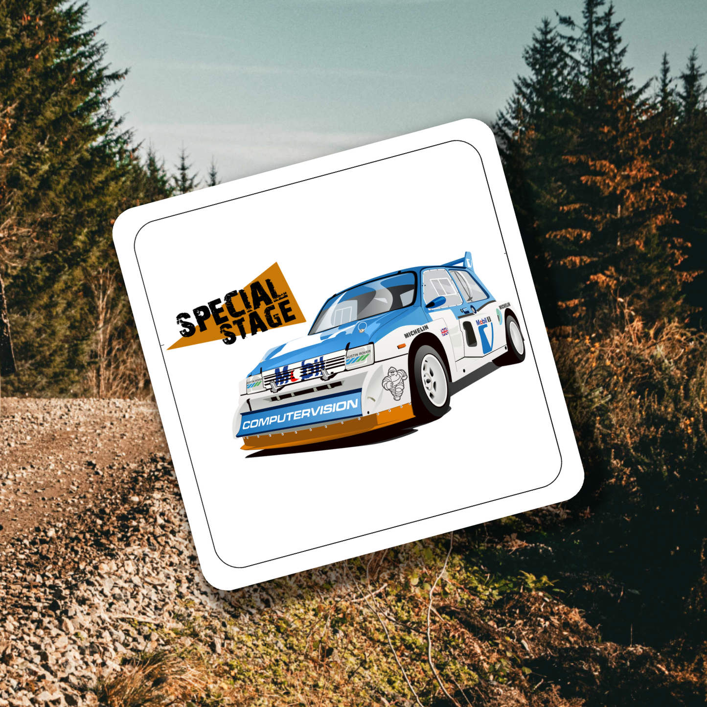 Special Stage Metro 6R4 Coaster Set of 4 - Rallying Is Life