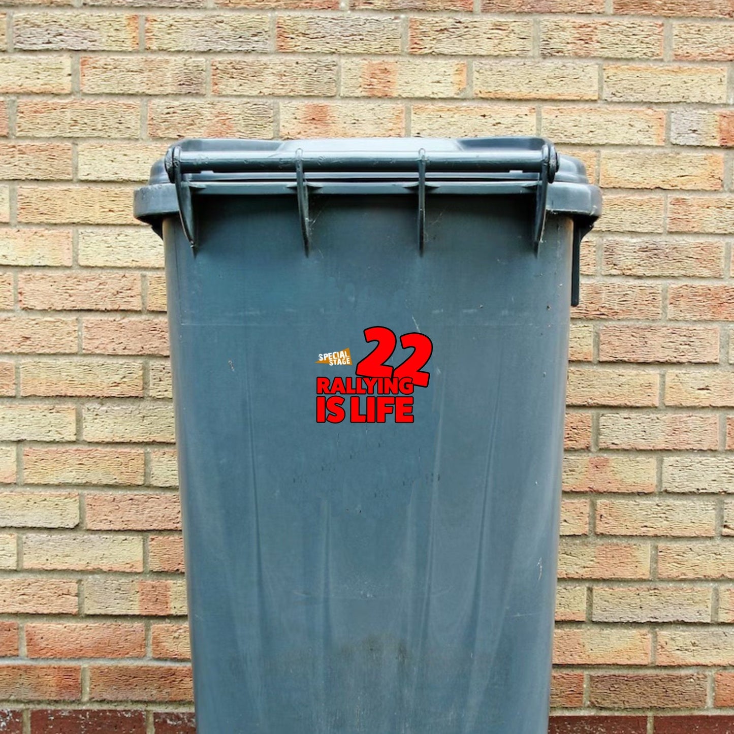 Rallying Is Life Wheelie Bin Numbers x4