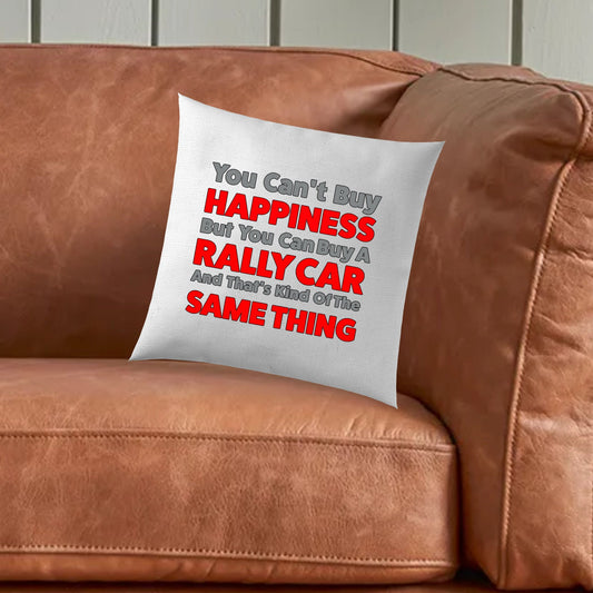 Rally Car = Happiness Rally Cushion