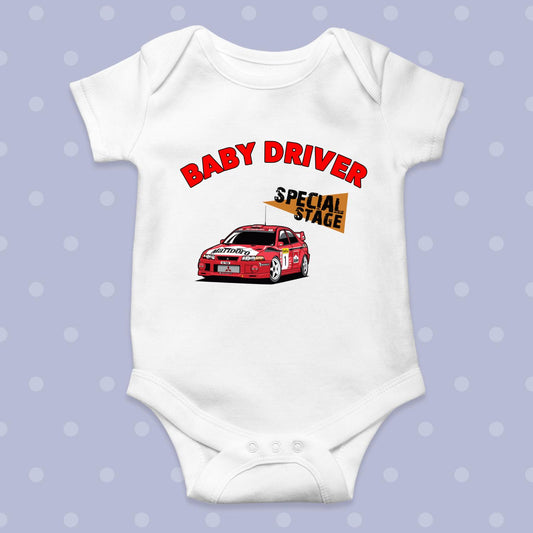 Tommi Makinen Evo Special Stage White Baby Grow