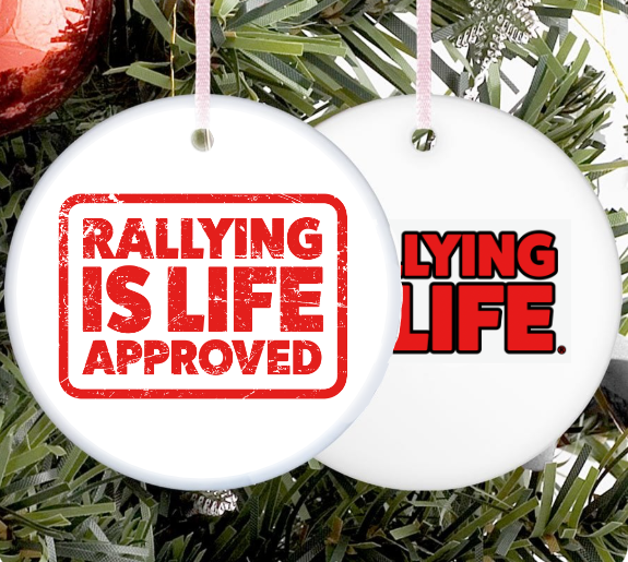 Ceramic Christmas Tree Decoration - Set of 4 - Rallying Is Life