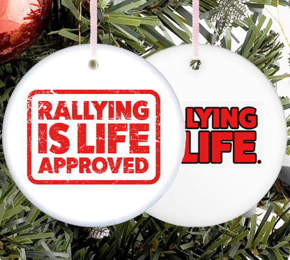 Ceramic Christmas Tree Decoration - Set of 4 - Rallying Is Life