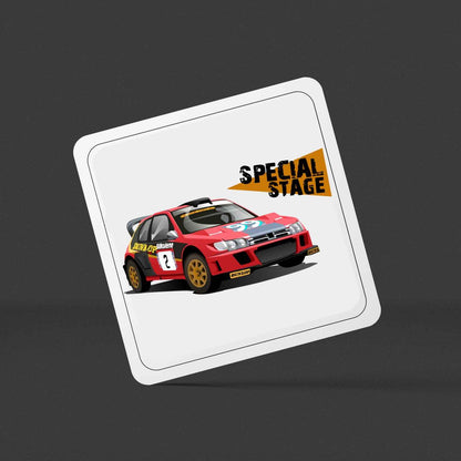 Andy Burton Drinks Coaster Set of 4 - Rallying Is Life