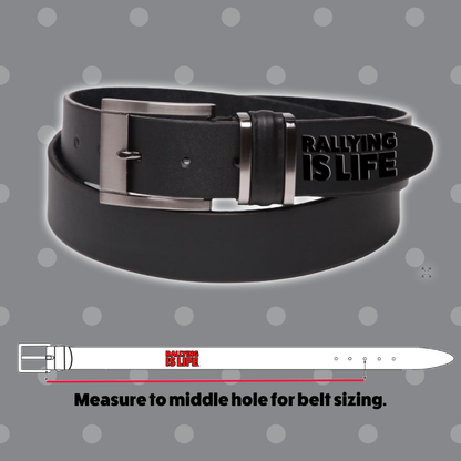 Embossed Leather Belt - Rallying Is Life