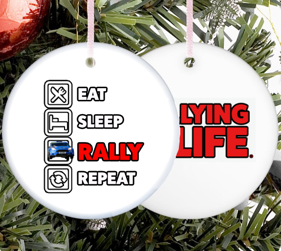 Ceramic Christmas Tree Decoration - Set of 4 - Rallying Is Life
