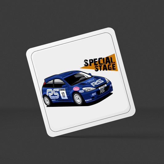 Special Stage Focus WRC Square Drinks Coaster x1