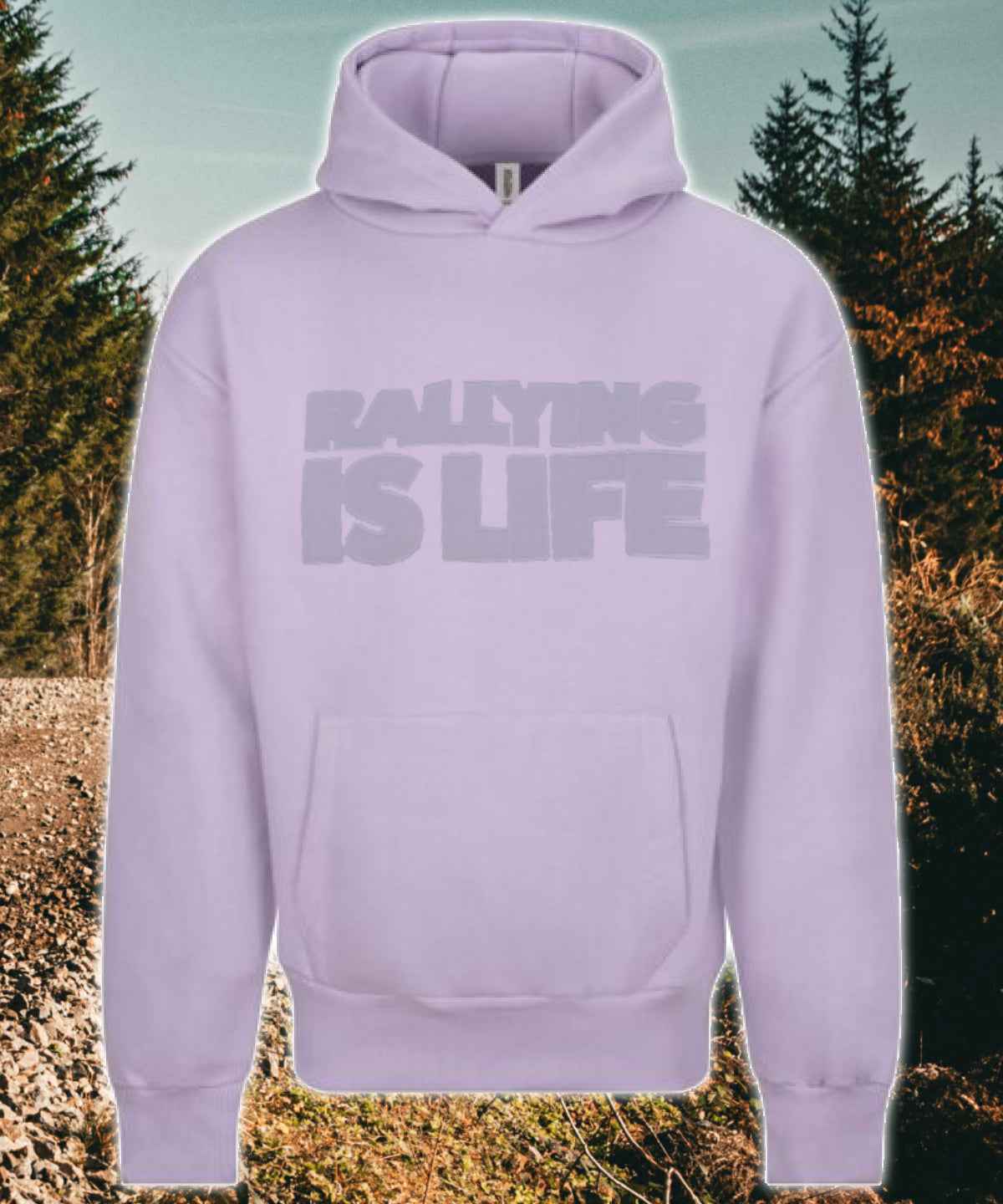Rally1 Ultra Heavy Stealth Embroidered Hoody - Rallying Is Life