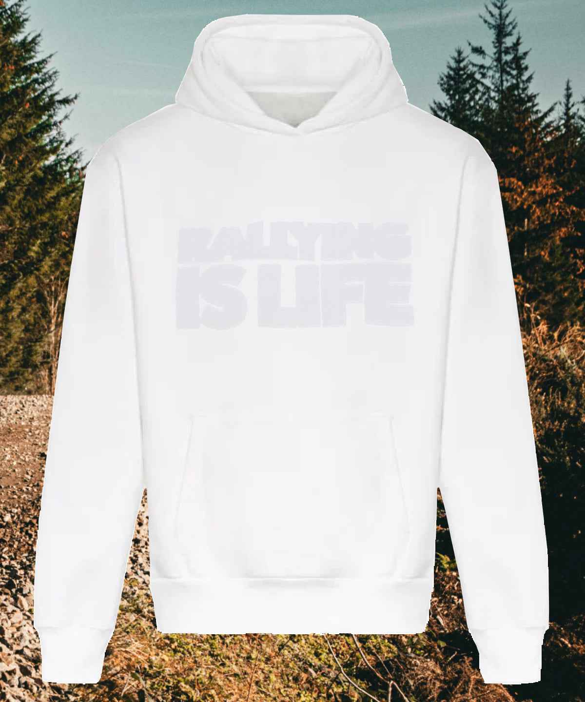Rally1 Ultra Heavy Stealth Embroidered Hoody - Rallying Is Life