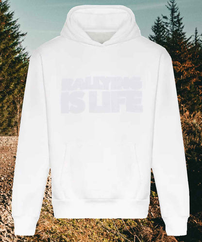Rally1 Ultra Heavy Stealth Embroidered Hoody - Rallying Is Life