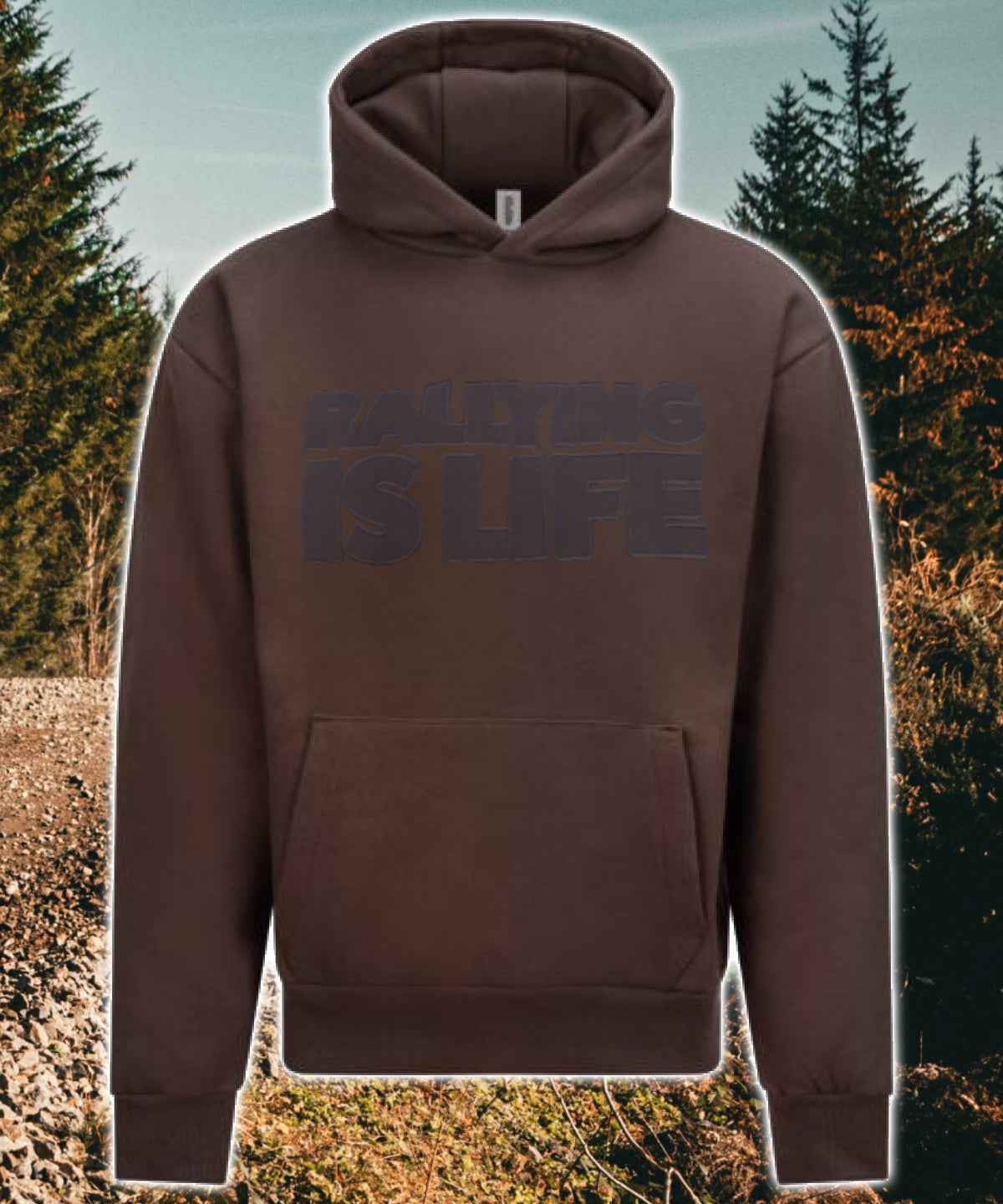 Rally1 Ultra Heavy Stealth Embroidered Hoody - Rallying Is Life
