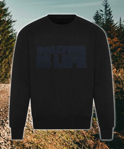 Rally1 Ultra Heavy Stealth Embroidered Sweatshirt - Rallying Is Life