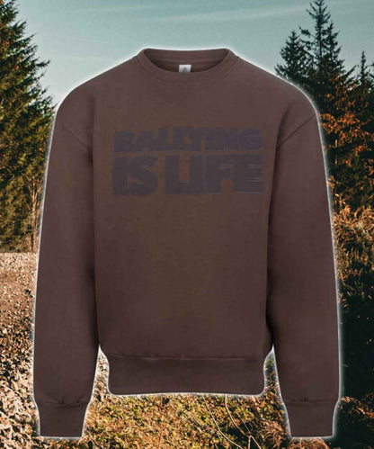 Rally1 Ultra Heavy Stealth Embroidered Sweatshirt - Rallying Is Life