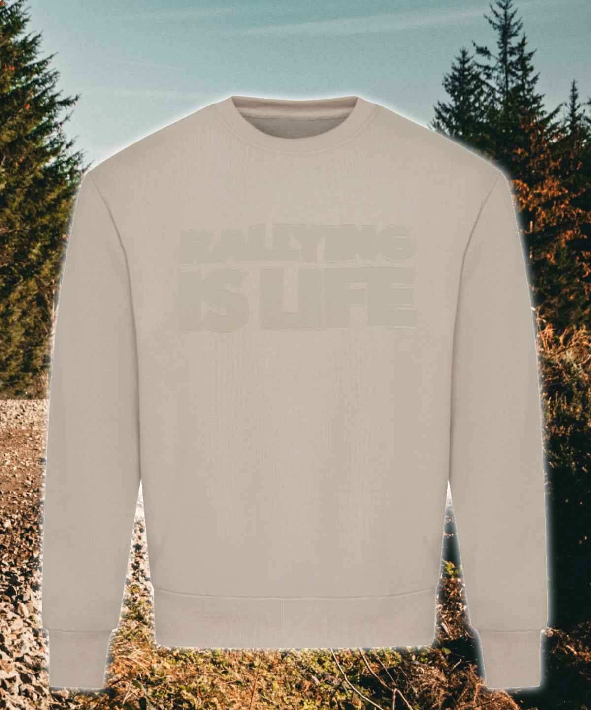 Rally1 Ultra Heavy Stealth Embroidered Sweatshirt - Rallying Is Life