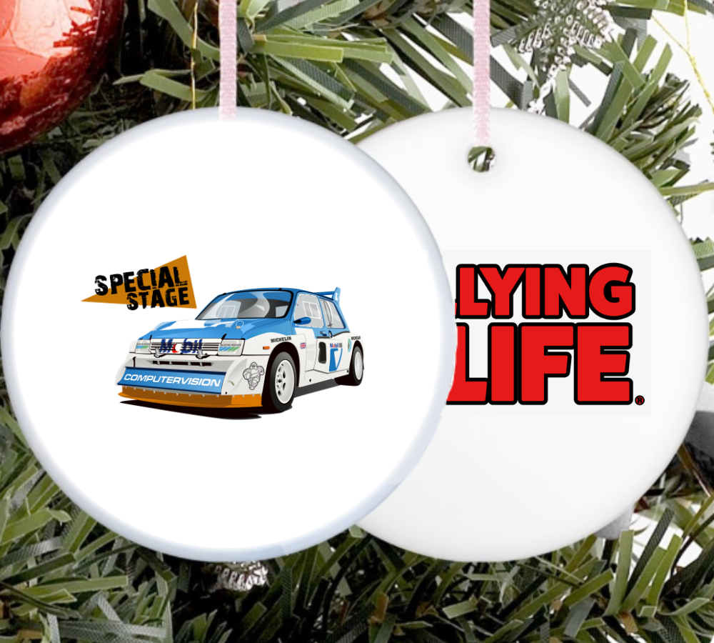 Ceramic Christmas Tree Decoration - Set of 4 - Rallying Is Life