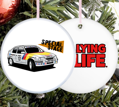Ceramic Christmas Tree Decoration - Set of 4 - Rallying Is Life