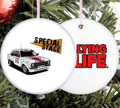 Ceramic Christmas Tree Decoration - Set of 4 - Rallying Is Life