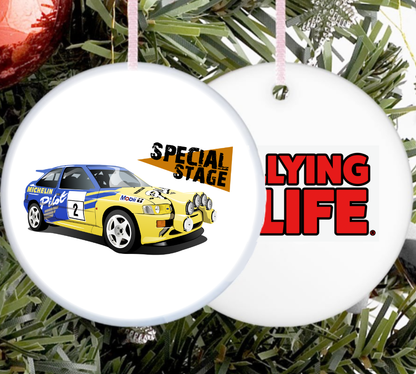 Ceramic Christmas Tree Decoration - Set of 4 - Rallying Is Life