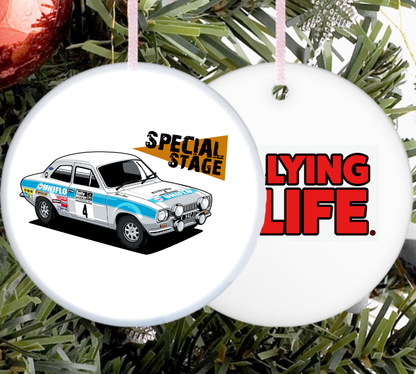 Ceramic Christmas Tree Decoration - Set of 4 - Rallying Is Life