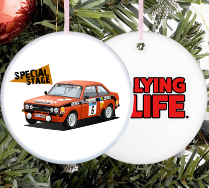 Ceramic Christmas Tree Decoration - Set of 4 - Rallying Is Life