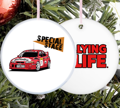 Ceramic Christmas Tree Decoration - Set of 4 - Rallying Is Life