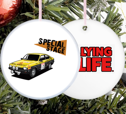 Ceramic Christmas Tree Decoration - Set of 4 - Rallying Is Life