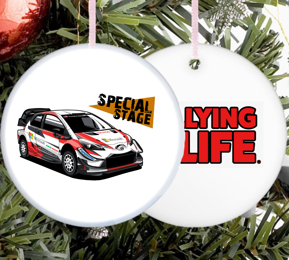 Ceramic Christmas Tree Decoration - Set of 4 - Rallying Is Life