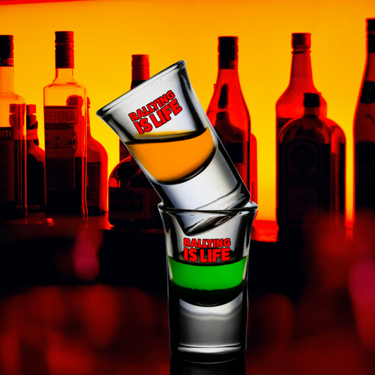 Rallying Is Life Shot Glass Set