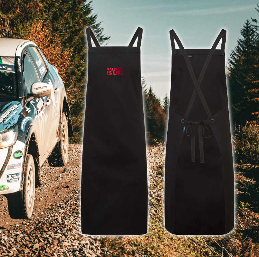 Rallying Is Life Embroidered Chefs Apron - Rallying Is Life