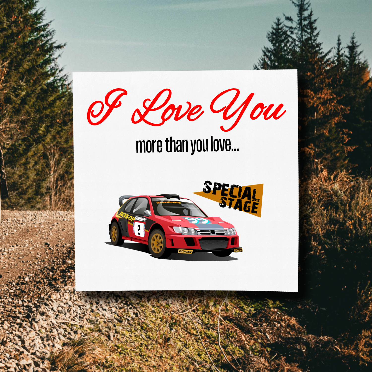 I Love You More Than.. Andy Burton Card With Envelope